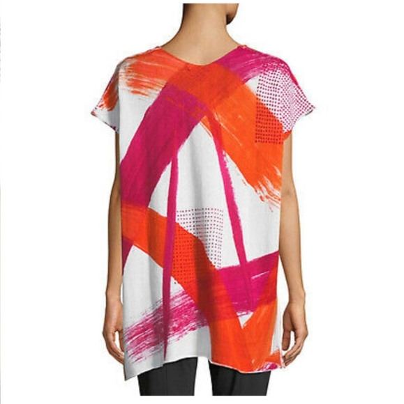 Donna Karan New York. Paint Stroke Poncho t… - Picture 14 of 16